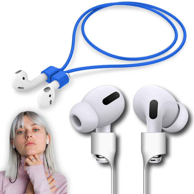 cobcobb Ultra Strong Magnetic Airpod Pro Strap Anti-Lost Cord Sports Lanyard Compatible with Airpods 3rd 2nd Generation Pro 3 2 1 (Blue) - Image 1